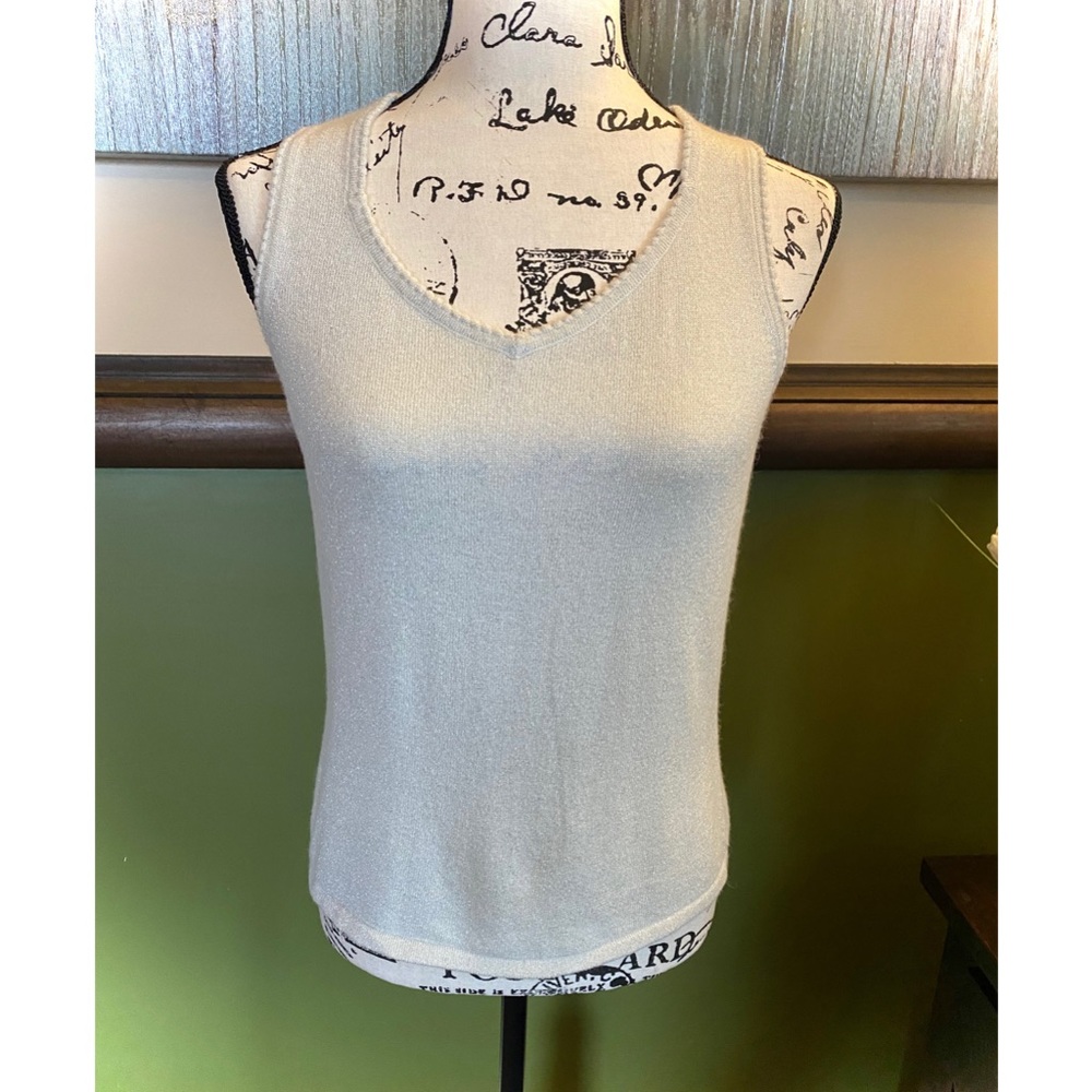 Kate Hill Sleeveless Wool Blend Tank